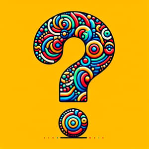 Brightly Colored Question Mark Image