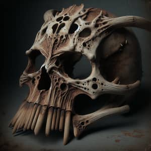 Old Bone Mask - Unique Handcrafted Artifact