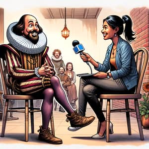 Modern-Day Interview with Shakespeare: A Comic Encounter