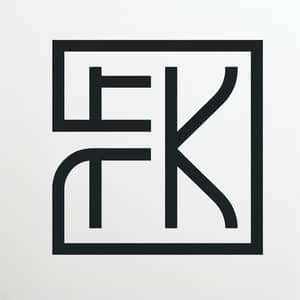 Minimalistic FK Monogram Design | Sleek & Modern