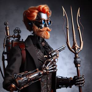Elderly Robot Autognome | 70cm Height | Red Hair & Beard