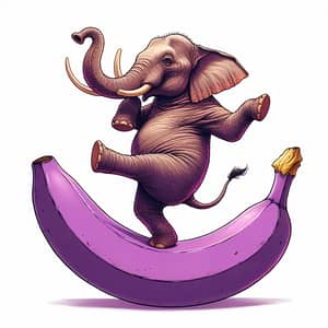 Elephant Tango Dance on Purple Banana