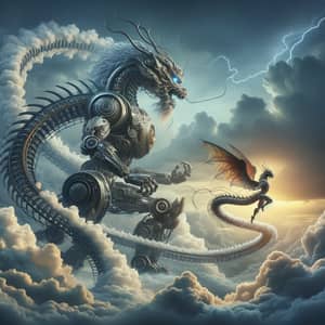 Asian Dragon Mech Battle - Mythical Encounter Revealed