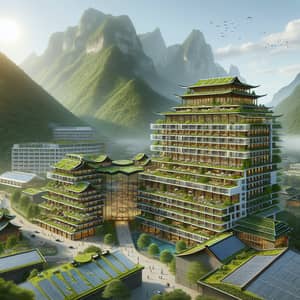 Futuristic Traditional Hotel in Mountains | Sustainable Features
