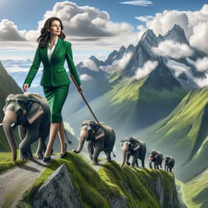 Ricarda Lang Leads Elephants Across the Alps | Green Party Leader