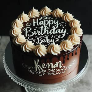 Happy Birthday Kenan Baby Chocolate Cake | Celebration Cake