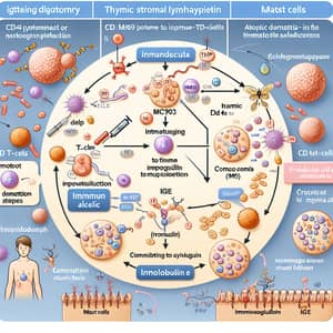 Illustrative Diagram: MC903 Protein & Atopic Dermatitis Pathogenesis