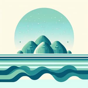 Minimalist Interpretation of Bohol's Serene Landscape