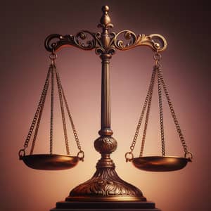Symbolic Libra Scale in Equilibrium for Balance and Justice