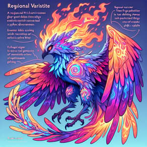 Psychic Flame Bird: Elegant, Wise, and Intuitive Creature