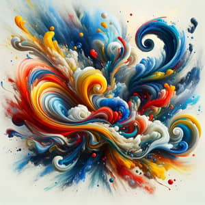 Vivid Abstract Artwork: Chaos and Harmony in Colors