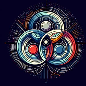 Trinity Concept: Symbolic Unity in Abstract Illustration