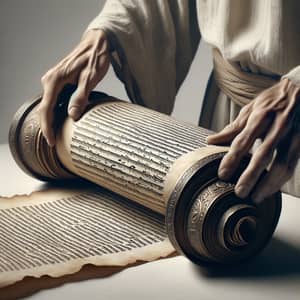 Ancient Parchment Scroll Unveiling | Historical Sacred Writings