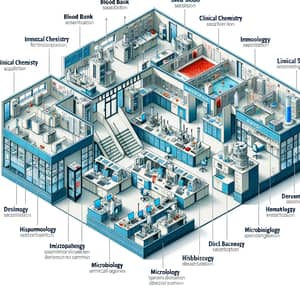 Advanced Medical Laboratory Floor Plan | Section Dedicated to Medical Tests