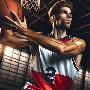 Skilled Basketball Player Making Layup | Sports Enthusiast