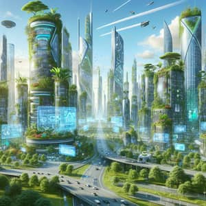 Future World: Nature and Technology Harmony