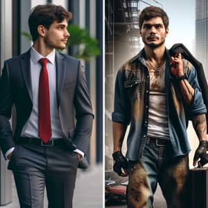 Transition from Street to Business Attire: Tales of Two Characters