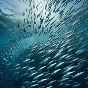 Sardines Leading Change: Stunning Aquatic Movement