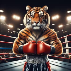 Boxing Tiger: The Majestic Fighter