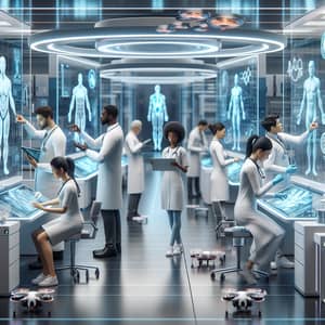 Futuristic Medical Technology Scenes | Healthcare Facility