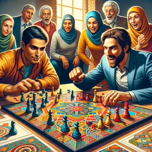 Fast-Paced Strategy Board Game: Intense Showdown of Competing Players
