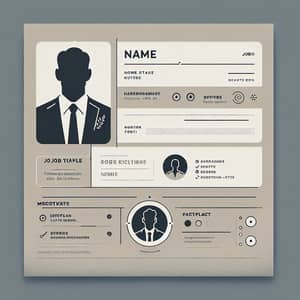 Professional Resume Header Design in Notion Style