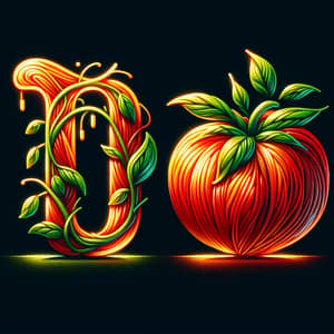 Artistic Tomato Interpretation - Fresh and Vibrant Imagery