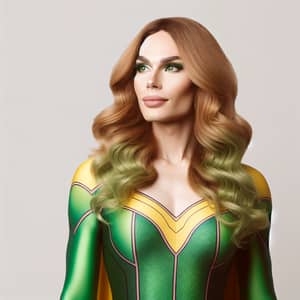 Superheroine with Green Eyes | Plant-Controlling Transgender Woman