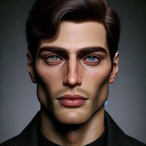 Attractive Caucasian Man in His Thirties with Unique Features | Elegant Man