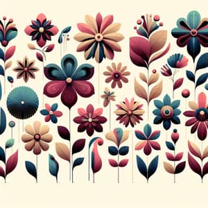 Unique and Vibrant Flower Illustrations Collection