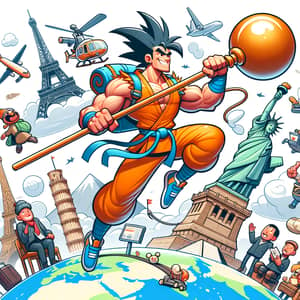 Adventure of a Spikey-Haired Martial Artist Travelling the World