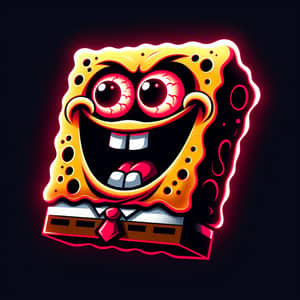 Sinister SpongeBob: Eerie & Mischievous Cartoon Character