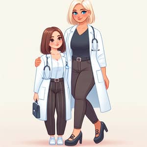Inclusive Female Doctor Duo | Bond of Friendship in Healthcare