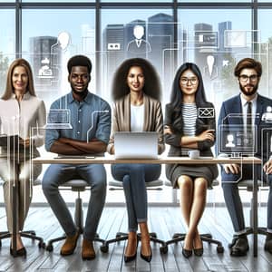 Diverse Workspace Scene for Workplace Success & Professionalism