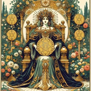 Queen of Pentacles Tarot Card: Symbolism and Meaning