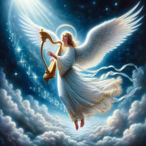 Divine Angel with White Feathered Wings | Heavenly Music & Wisdom