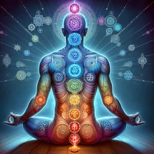 Chakras Illustration: Energy Points in Human Body