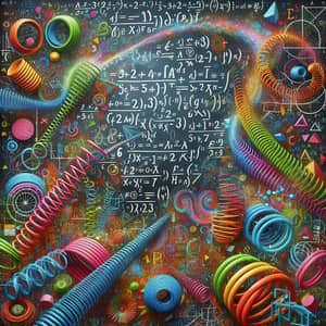 Bold Mathematical Challenges: Vibrant & Spirited Image