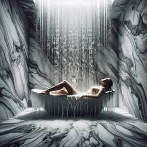 Tranquil Bathroom Ambiance with Water Sounds