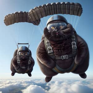 Real Life Skydiving Cats in Thrilling Plummet!