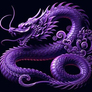 Asian Dragon Viper 3D Illustration for Shirt or Tattoo Design