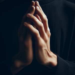Tranquil Hands in Prayer | Black Saturday Instagram Post