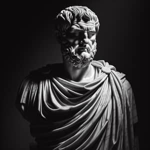 Marble Statue of Philosopher Seneca: Timeless Wisdom Embodied