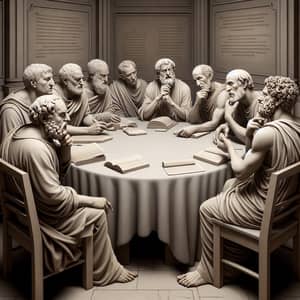 Ancient Stoic Philosophers in Thoughtful Conversation | Round Table Discussion