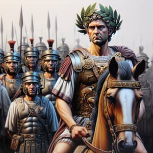 Marcus Aurelius: Leader of Roman Legion on Horseback