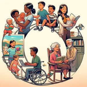 Human Life Cycle: From Infant to Elderly, an Unbroken Circle of Life