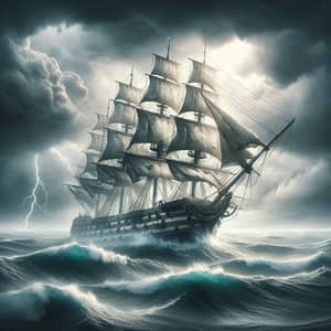 Dramatic Sinking Ship Scene | Ocean Impending Doom