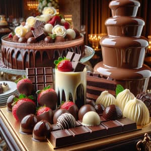Delicious Chocolate Desserts | Chocolate Fountain Display
