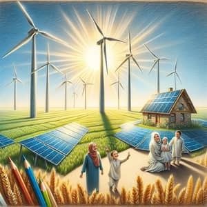 Affordable and Clean Energy - Wind Turbines, Solar Panels, and Sustainable Living