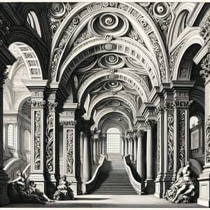 Giovanni Battista Piranesi Style Art: Neoclassical Archways & Details